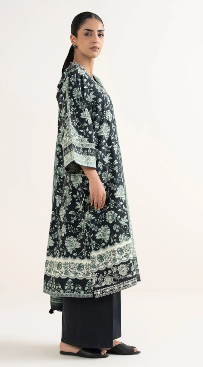 3 Piece - Embroidered Cotton Suit