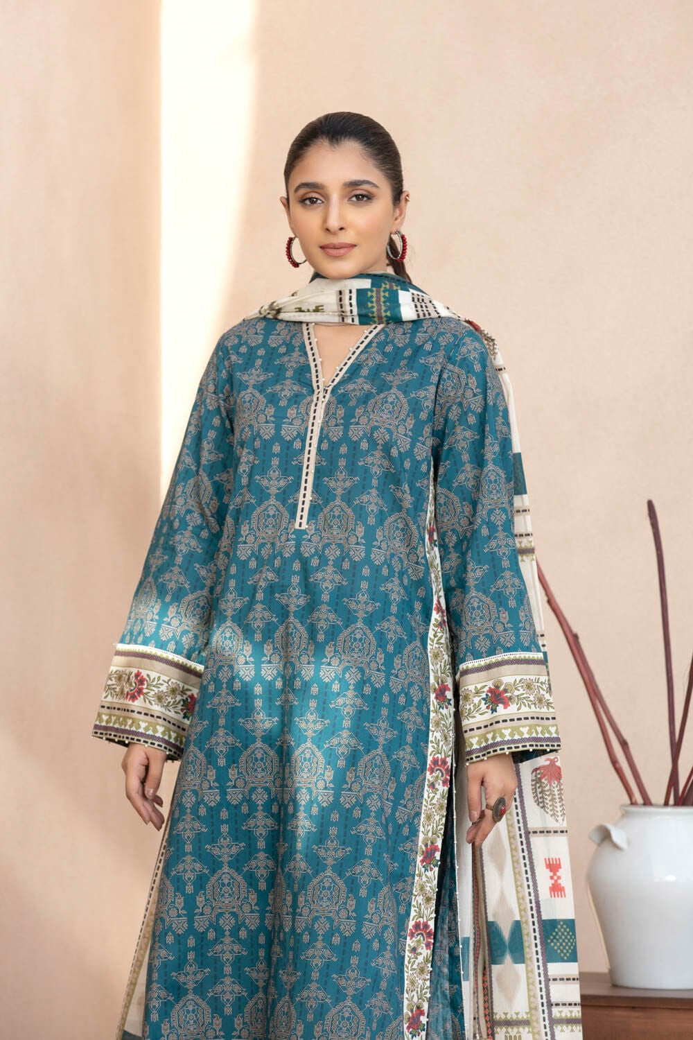 3 Piece - Printed Lawn Suit